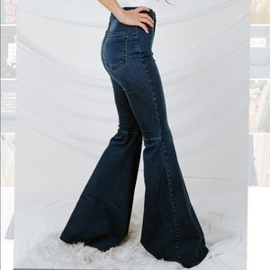Free People Float in Flare Denim Jeans
